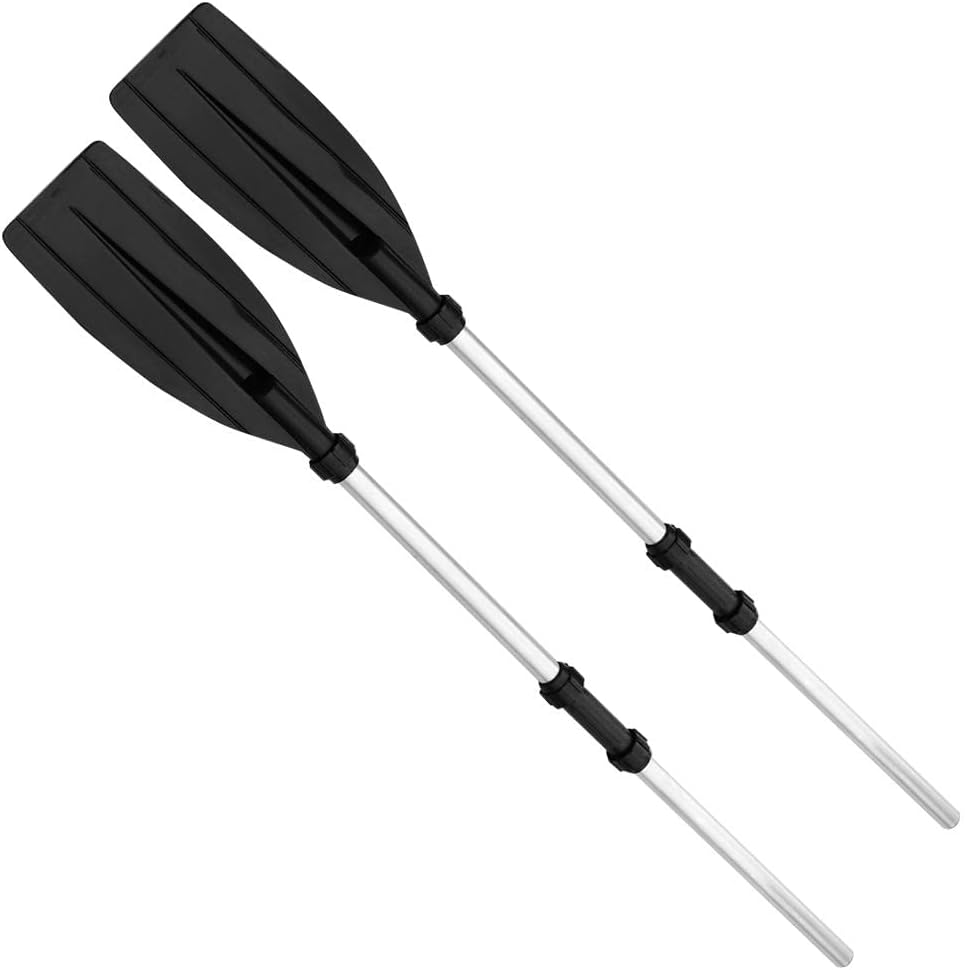 Folding Kayak Paddles Canoeing Oars Dinghy Telescopic Accessories Black