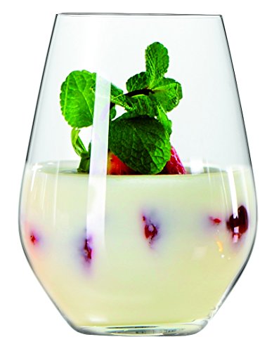 Spiegelau Gläser Set 460 ml, 4 Stück, Authentis Casual, 4800281, Trinkgläser aus Kristallglas, Wassergläser spülmaschinenfest