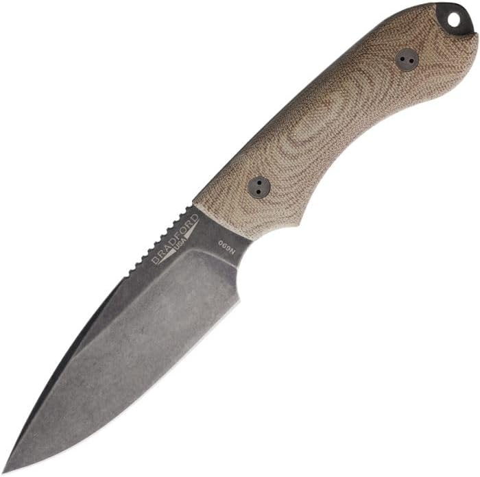 Bradford Knives Guardian 4 3D Natural Micarta BRAD4FE104N
