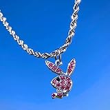 playboy missguided hoodie  LCUK 2020 Nouveau Hippopotame en Acier Inoxydable Chaud -Playboy Collier Lapin Lapin Pendentif Collier pour Hommes Femmes