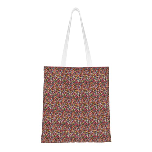 JBYJBX Bolsa de papel de origami con impresión de grúas de papel de gran capacidad, bolsas reutilizables, ligeras, para el trabajo, gimnasio, viajes, playa, viajes diarios