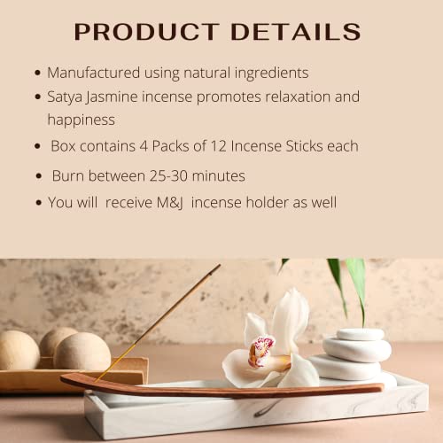 Original Satya Nag Champa Jasmine Incense Sticks - Image 3