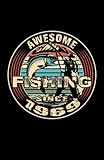 Awesome Fishing since 1969: Notebook perfect for hobby anglers and sport fishermen.