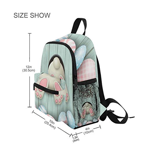 Orezi Happy Easter Backpack Eggs Bunny Rabbit Toddler Backpack With Chest Clip For Boys Girls Cute Kid's Bag Happy Easter Gift Toy Backpack #TOP7