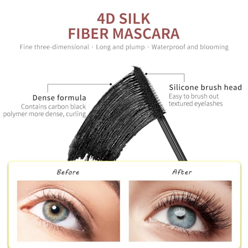 FunnAura 2PCS Waterproof Mascara Set, Sweat Proof, Smudge Proof, Long Lasting (Black) - Image 7