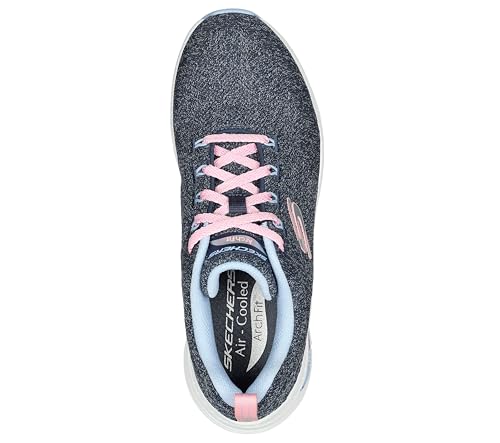 Image of Skechers Men's Skech-Air Court Trainers, Black, 9 UK