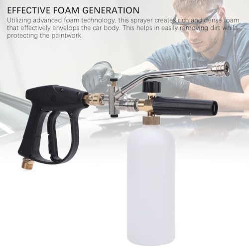 Cañón de espuma SEAFRONT de 1L con kit de spray de pulverización amigable para techos 2