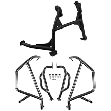 Motorcycle Center Stand Kickstand and Highway Crash Bars Engine Guard Set for CFMOTO 450MT 450 MT MT450 IBEX 450 2024-2025