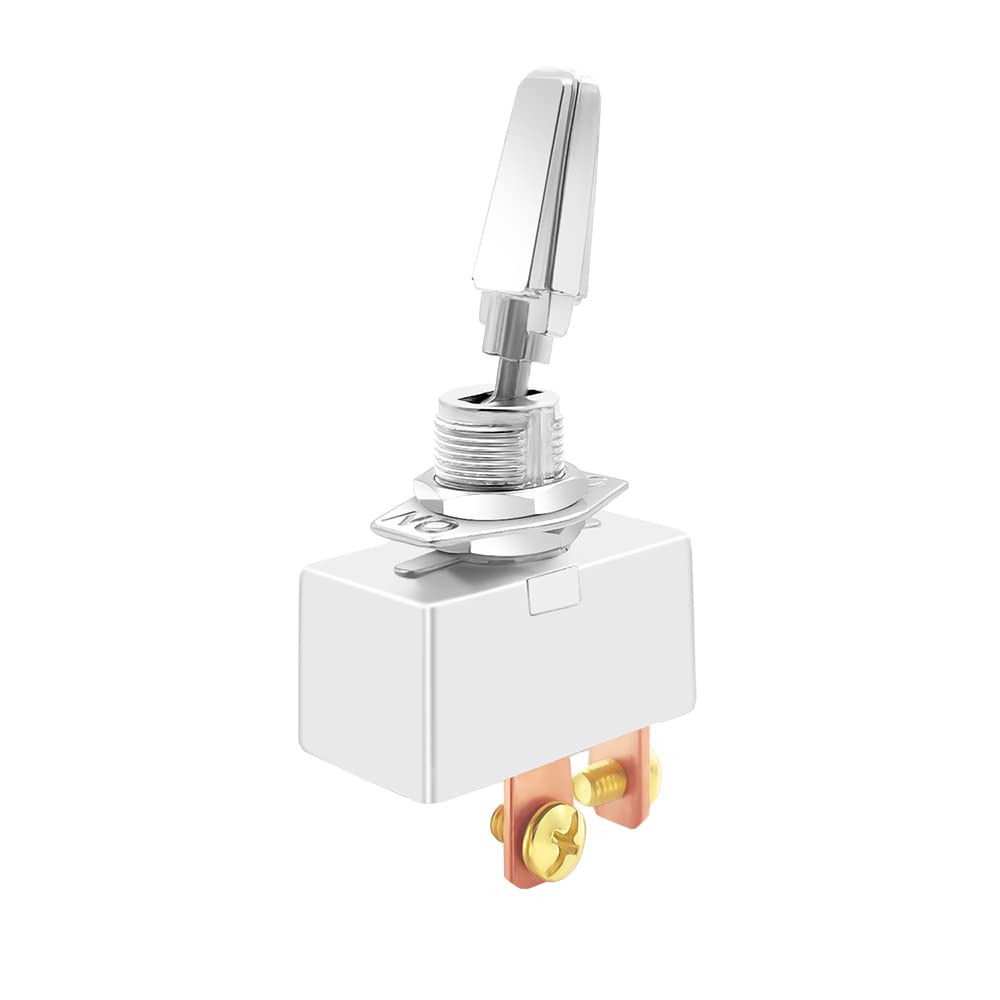 Gebildet Automotive SPST High Current Lever Switch, ON-Off 2 Position 2 Way Toggle Switch, 30Amp~50 Amp/12V, 15Amp~25 Amp/24VDC Heavy Duty