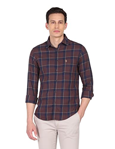 Image of U.S. Polo ASSN. Men's Cotton Slim Fit Shirt