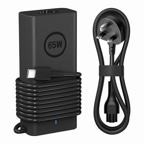 COOYA 65W USB C Power Adapter for Dell laptops of Fast Charger Compatible with Dell Latitude 3540/5320/5430/5530/5540/7340/7420 XPS 13 for ChromeBook 3100 2-in-1 Tablet Type C power adapter Cord