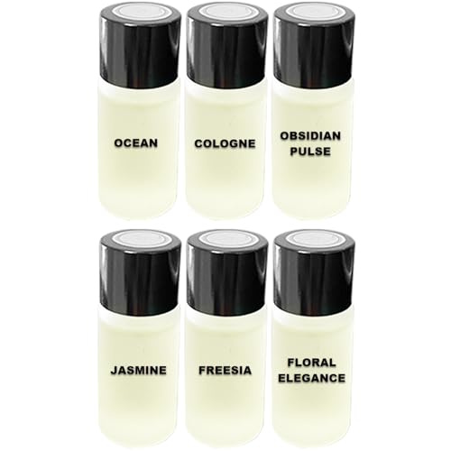KESOCI Car Air Freshener Refill Liquid Set of 6 x 10 ML - Smart Car Air Freshener Refill - Car Fragrance Refill - Car Diffuser Refill (Emotional Fragrance Collection)