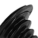 Marine Rubber Steering Shift Cable Boot for Boats, Yachts, Motorboats – Protective Bellows Cover (102×120mm), Black or White, Compatible with Marine Control Cables(Black)