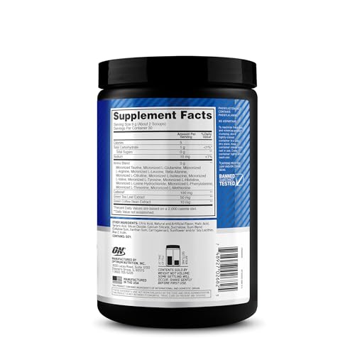 Optimum Nutrition Amino Energy Powder, Blue Raspberry, 9.5 Oz - image 2