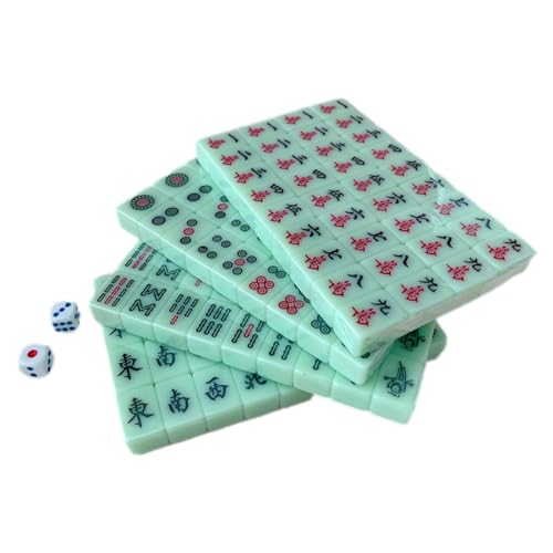 Mini Mahjong Set de Viaje, Juego de Fichas Compacto y Ligero