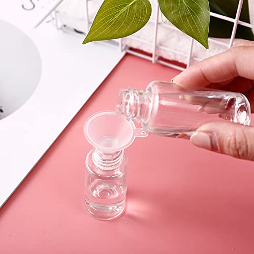 wolpin Plastic Transparent Spray Bottles For Toiletries Empty Refillable Reusable Cosmetic Shampoo, Cream Fine Mist Perfume Spray Bottle With Travel Pouch Bag Set (Set Of 10 Pcs), 30 Milliliter - Image 6