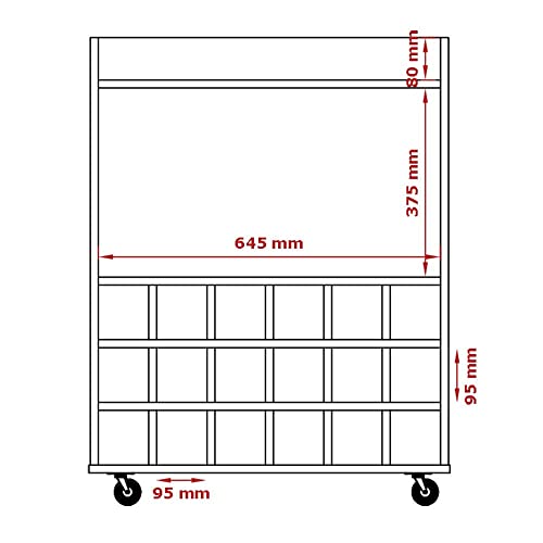 Aparador Bar Sala Leblon Adega 18 Garrafas