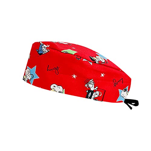 Robin Hat OP-Haube – Für Lange Haare, 100% Baumwolle, Nachhaltig, Waschbar, Für Ärzte & Pflegepersonal, Koralle