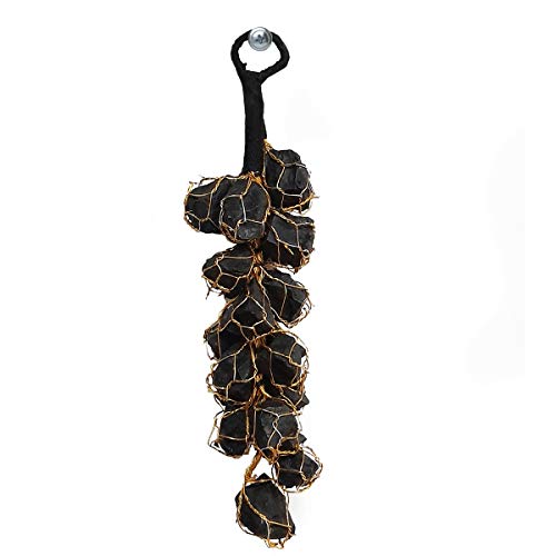 Image of Black Tourmaline Rough Chunks Vaastu Door Hanging for Protection from Negative Energy & Evil Eyes (Black)