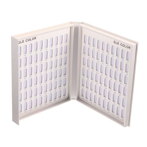 Mikikit Espositore per Nail Art Cornice per Manicure Espositore per Unghie Finte Realizzato in Materiale di Robusto e Resistente Design Libro per Conservare Manicure e Foto Preziose