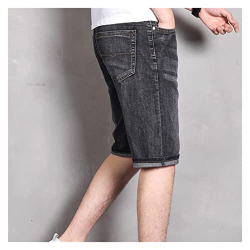 Short en jean droit pour homme en coton extensible RLKHXBS - 7