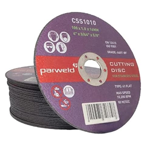 Parweld 100mm Thin Stainless Steel Cutting Discs Cover