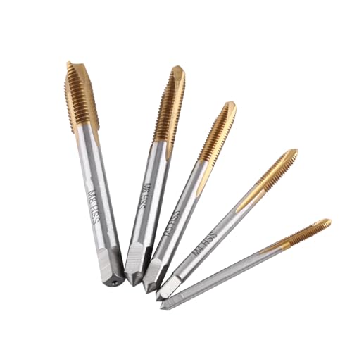 Sourcing Map Maschio Per Filettatura 5/16-18 UNC In Acciaio HSS Extra Lungo (100mm) - 3 Scanalature Diritte