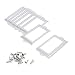 SpzcdZa 50Pack Office Library File Drawer Cabinet Card Tag Label Card Holder Drawer Pull/Label Holders/Label Frames Card/Label Holder Modern Label Holders Metal Frame (105x60mm Silver)