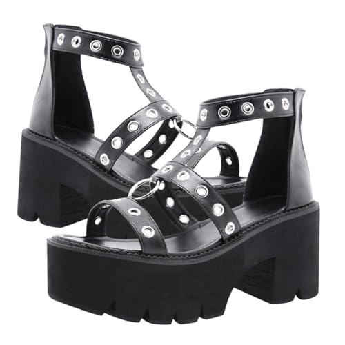 Sandales talons hauts stables contre les glissades bout ouvert