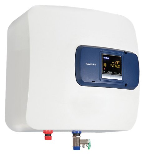 Buy Havells Bello Digital 15-Litre 2000-Watt Storage Water Heater (White  and Blue) Online at Low Prices in India - Amazon.in