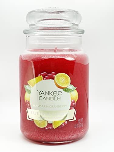 Mandarin Cranberry Large Jar Candle,Fresh Scent #TOP1