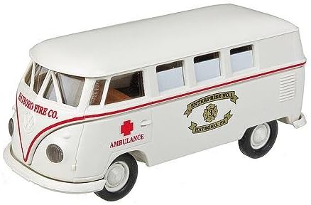 Brekina HO Walthers Exclusive-Emergency Volkswagen T2 Van Ambulance - Hartboro, Pennsylvania (White, Red)