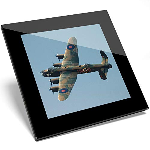 Destination Vinyl Multicolor 1 X Avro Lancaster Bomber Plane Glass Coaster - Kitchen Student #13086