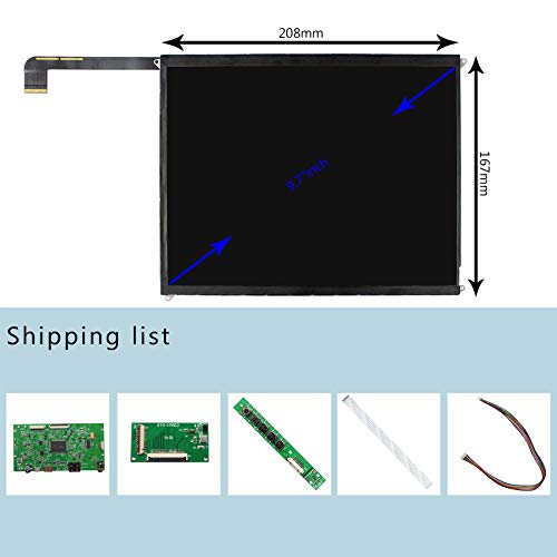 Image of VSDISPLAY 9.7 inch 2048x1536 IPS LCD Screen with Mini H /D Controller Board | IPS Panel, Supports Mini H /D Video Input,fit for DIY Cabinet Monitor