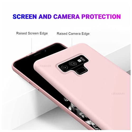 Image of LIRAMARK Liquid Silicone Soft Back Cover Case for Samsung Galaxy Note 9 (Pink)
