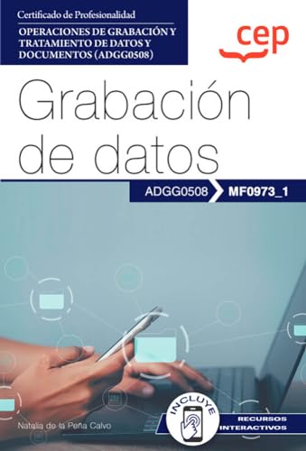 Portada de Manual. Grabación de datos . Certificados de profesionalidad. Operaciones de grabación y tratamiento de datos y documentos
