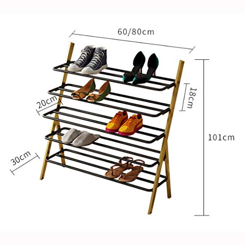 Organiseur de chaussures en métal robuste 80cm étagère premium