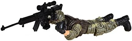 Miniatura 6 de PowerTRC Paquete de 6 figuras de armas militares de acción del ejército de acción de las fuerzas especiales y accesorios, juego de juguete para