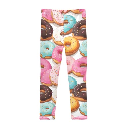 Kids High Waist Donuts Leggings for Toddler Girls 4T 202b32362