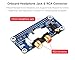 PCM5122 HiFi I2S DAC Sound Card Audio Board Compatible with Raspberry Pi 5/4B/3B+/3B/Pi Zero W/Zero 2W/Pico W/Pico 2W, Stereo Encoding/Decoding, Onboard 3.5mm Headphone Jack & RCA Connector