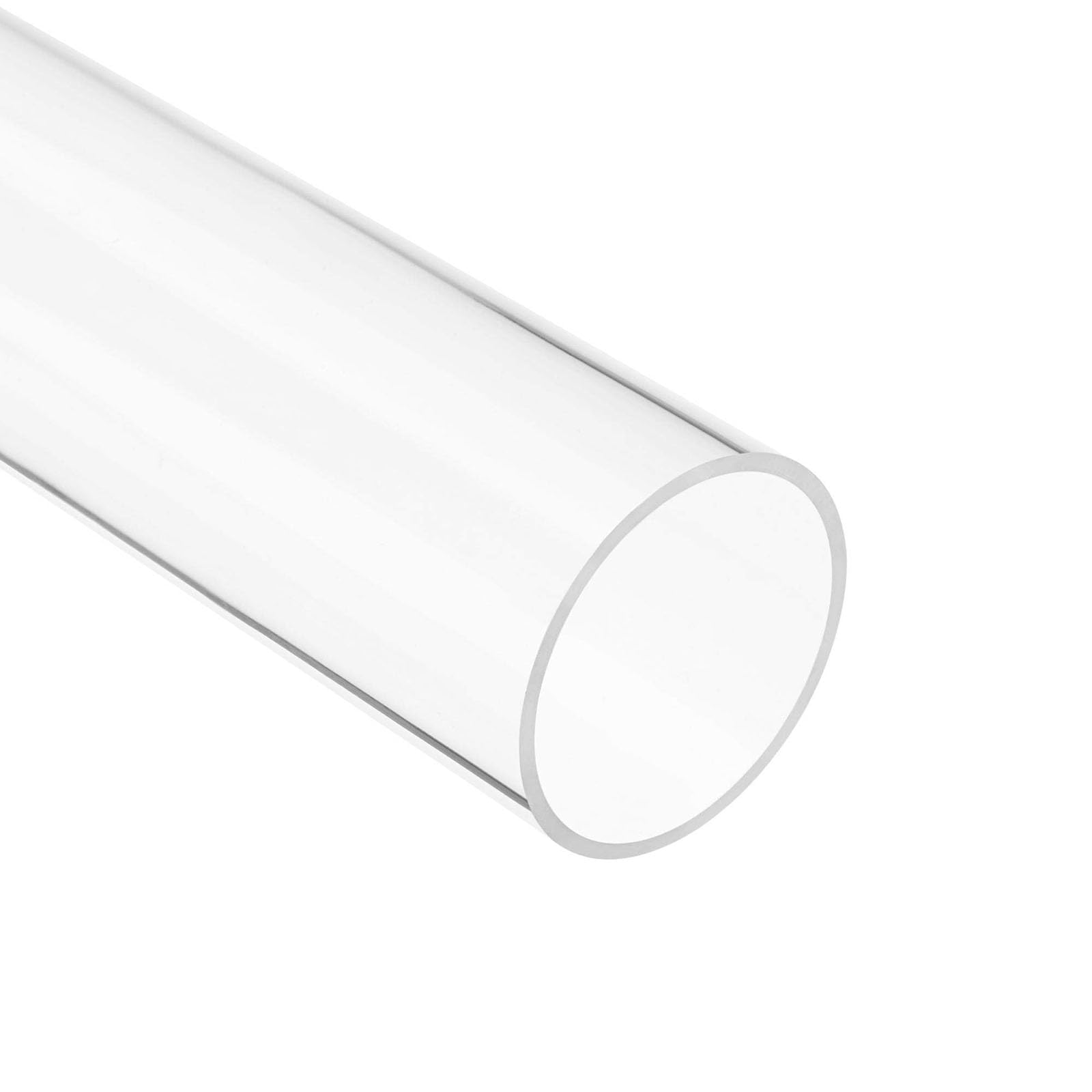 TOP-VIGOR Transparentes starres Acrylrohr, 96 mm Innendurchmesser, 100 mm Außendurchmesser, 200 mm, Rundrohr für Aquarium, Wasserkühlungssystem, Beleuchtungsschlauch