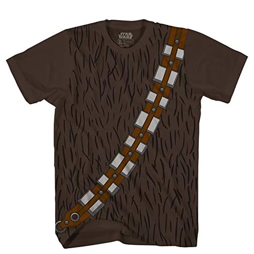STAR WARS Chewbacca Costume I Am Chewie Adult T-Shirt (Brown,Large)