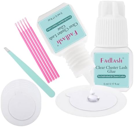 Lash Cluster Glue Fast Drying Long Lasting DIY Waterproof Clear Lash Glue for Eyelash Clusters for Self Application - 5