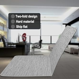 AiBOB Chair Mat for Carpeted Floors, Premium Quality Hard Material, Office Floor Mats for Computer Desk on Carpet, Easy Gride for Chairs, 36x48 Grey