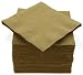 Amcrate Big Party Pack 125 Count Gold Beverage Napkins - Ideal for Wedding, Party, Birthday, Dinner, Lunch, Cocktails. (5” x 5”)