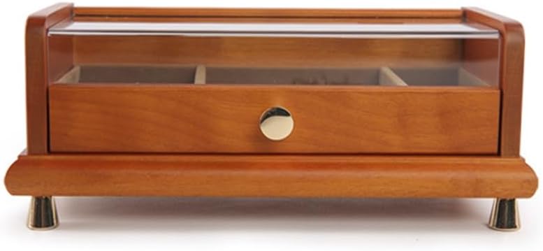 Solid Wood Jewelry Storage Box Earrings Necklace Bracelets Hand