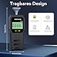 Daakro Alkoholtester, professioneller Alkoholtester mit LCD-Display, Polizeigenau Alkoholmessgeräte, Tragbarer Promillemessgerät mit 10 Mundstücken, geeignet für zu Hause und Outdoor-Partys