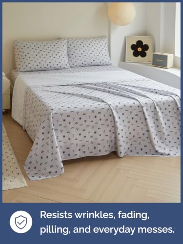 Image of Kids Queen Size Racing Bed Sheets - 4 Piece Kids Racing Sheet Set - Speedy Champion Bedding - Ultra-Soft, Cute & Cozy - Breathable & Machine Washable - Race Bed Set for Boys, Girls, Teens & Toddlers
