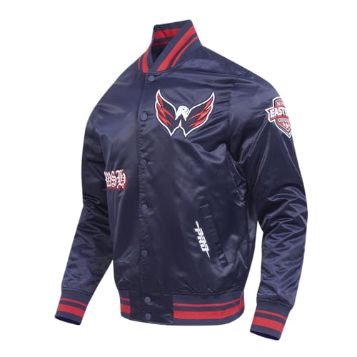 Image of Pro Standard Mens NHL Old English Satin Jacket