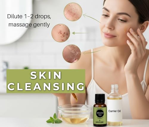 Image of Earth N Pure Oregano Essential Oil - 100% Pure & Natural, Steam Distilled - Warm Herbaceous Aroma for Diffusers, Massage Blends & DIY Care | 250ml